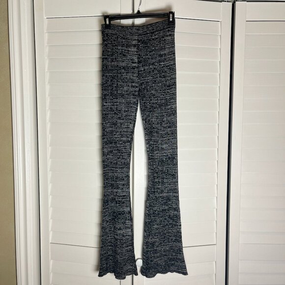 SANDRO Knit Wool Rib Flare Pants / Size 1 - Picture 1 of 5